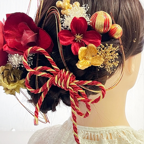 胡蝶蘭 和装髪飾り 結婚式 卒業式 成人式 七五三 NO 83｜Yahoo