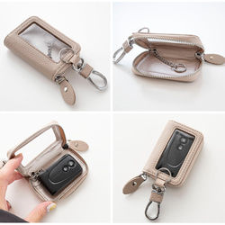 スマートキーケース シングル 【 キルティング simple ネームプレート 名入れ 】 HE46U 11枚目の画像