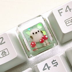 シマエナガ キーキャップ（きのこ・実りの秋）メカニカルキーボード用