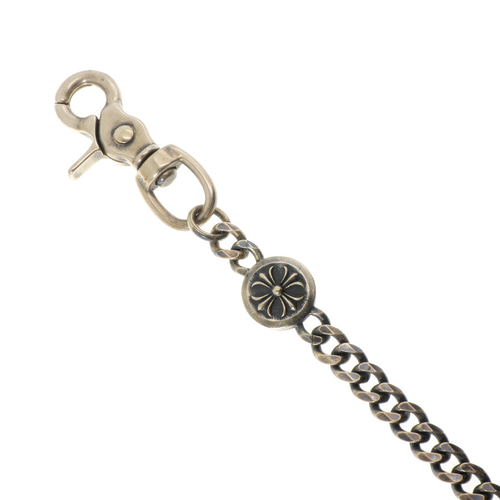 真鍮ブラス ウォレットチェーン クロス 自社オリジナル 最高級 燻し