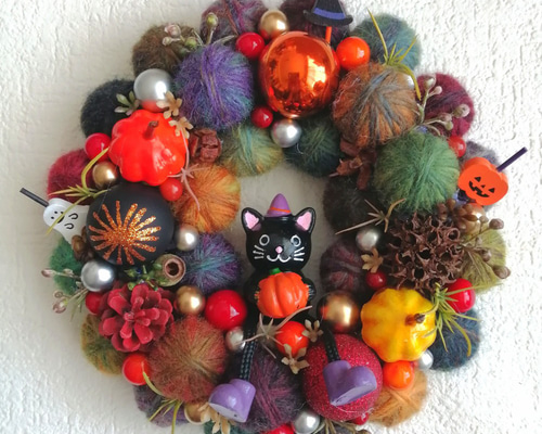 やの様】1555.天然石 琉球ガラス クリスマス 肉球 ジャンピング猫 レジン