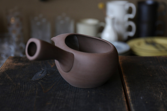 「初めて急須をお迎えする方にもおすすめ」　愛知県常滑産・蓋なし急須・茶・360cc 7枚目の画像