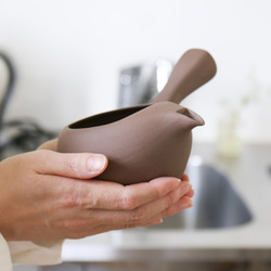 「初めて急須をお迎えする方にもおすすめ」　愛知県常滑産・蓋なし急須・茶・360cc 15枚目の画像