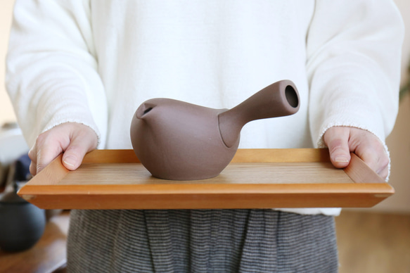 「初めて急須をお迎えする方にもおすすめ」　愛知県常滑産・蓋なし急須・茶・360cc 12枚目の画像