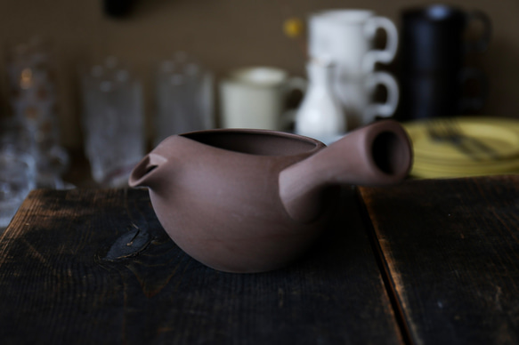 「初めて急須をお迎えする方にもおすすめ」　愛知県常滑産・蓋なし急須・茶・360cc 8枚目の画像