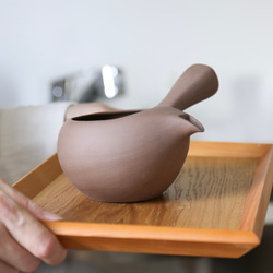 「初めて急須をお迎えする方にもおすすめ」　愛知県常滑産・蓋なし急須・茶・360cc 14枚目の画像