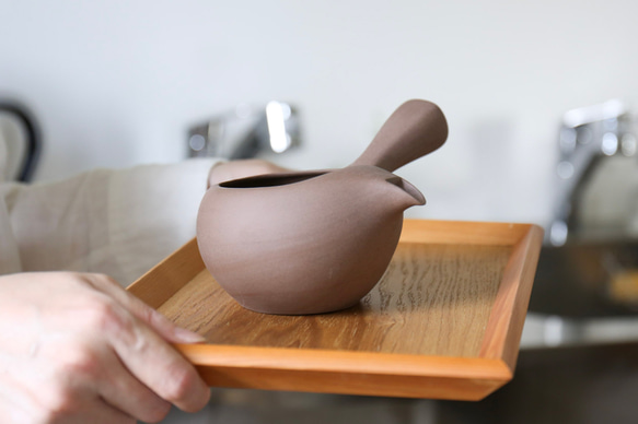 「初めて急須をお迎えする方にもおすすめ」　愛知県常滑産・蓋なし急須・茶・360cc 14枚目の画像