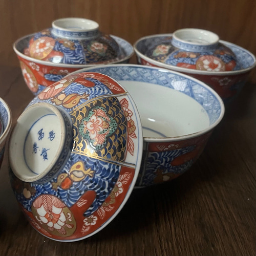 古伊万里　染付芙蓉手蓋物　冨貴長春　状態良し　飴玉入れ 古伊万里 染付芙蓉手蓋物 冨貴長春 状態良し 飴玉入れ - メルカリ