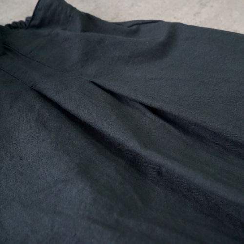 サロペットスカート/ブラック/三河織物 オールインワン・サロペット