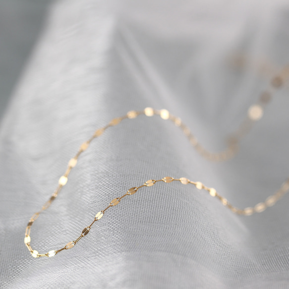 msk.　k18ブレスレット　ペタルチェーン　1.4㎜幅　つけっぱなし msk. k18ブレスレット ペタルチェーン 1.4㎜幅 つけっぱなし Amazon.co