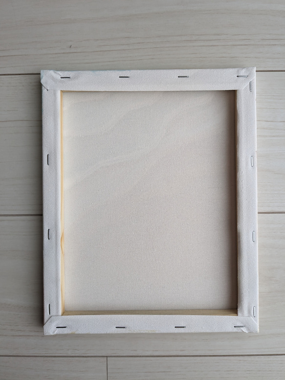 キャンバスアート　原画　「２匹の白い猫」 7枚目の画像