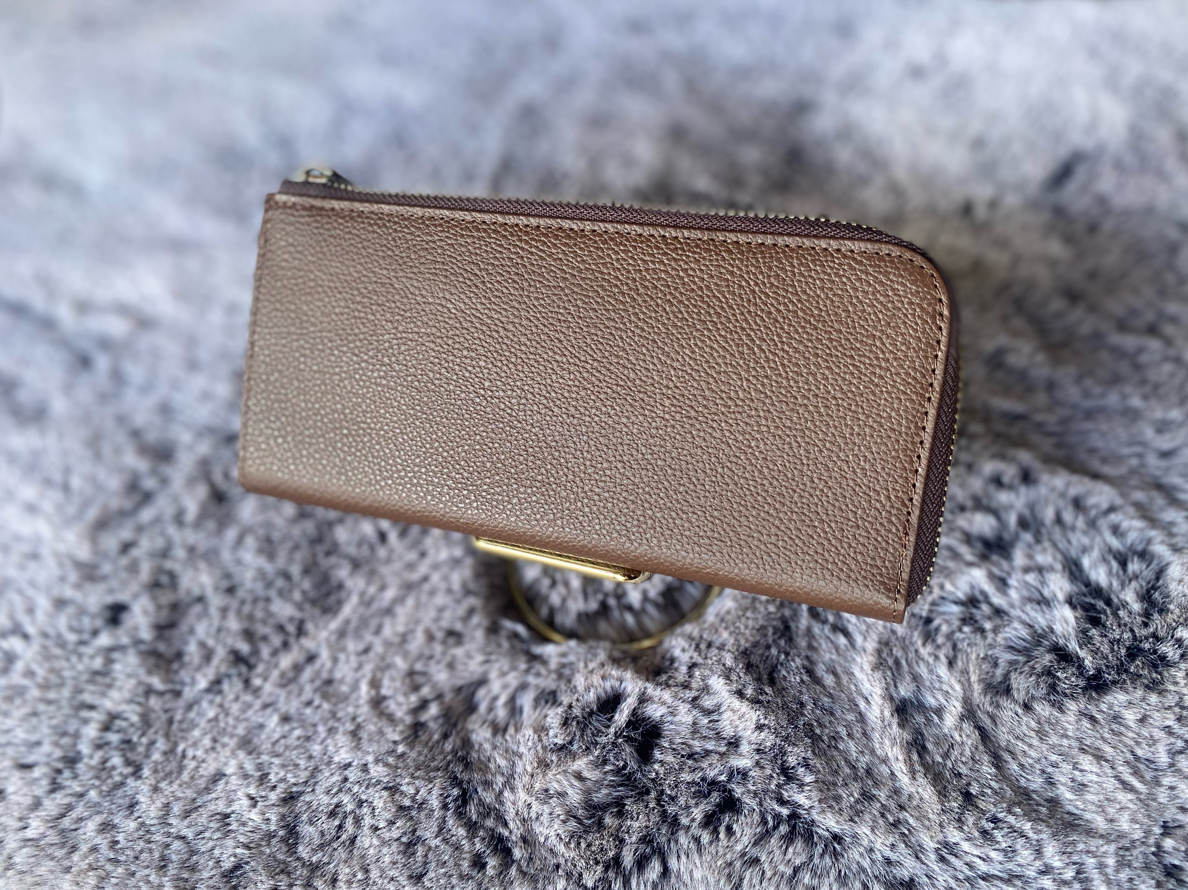 【期間限定SALE】50%off ノベルティ付き 本革 たつのレザー オールハンドメイド L字ウォレット