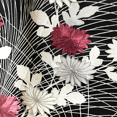 送料無料 着物 リメイク 留袖 花 銀駒刺繍 ロングドレス 結婚式 送料無料 着物 リメイク 留袖 花 銀駒刺繍 ロングドレス 結婚式