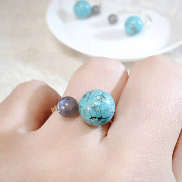 Fruitsjoile 天然石マグネサイトリング Fruitsjoile 天然石マグネサイトリング パワーストーン リング