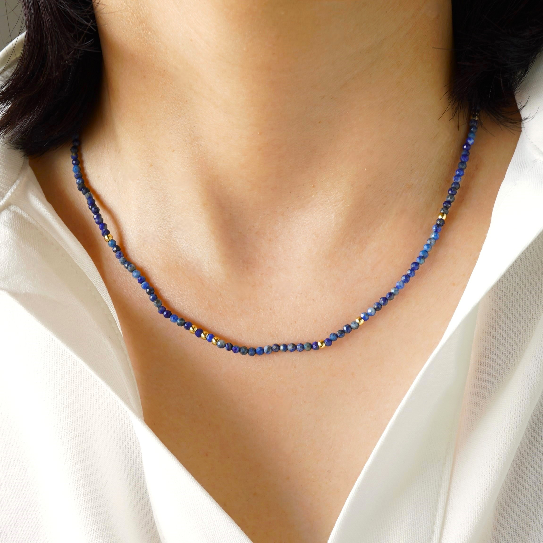 14kgf AAA【ラピスラズリ 写真オーダー ネックレス】うちの子オーダー