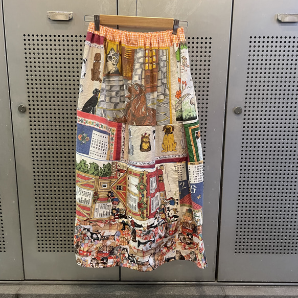 古着 ヴィンテージ vintage スカート パッチワーク ファブリック