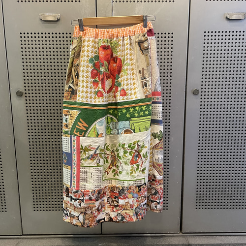 古着 ヴィンテージ vintage スカート パッチワーク ファブリック