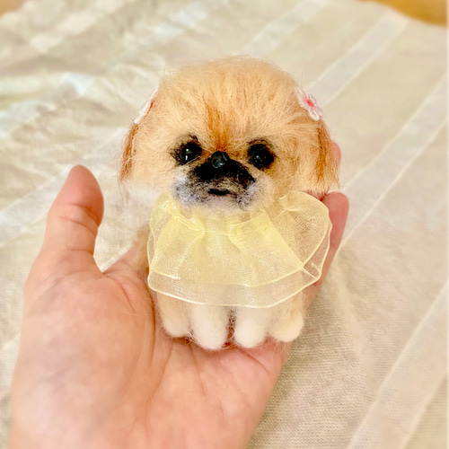 羊毛フェルト ペキニーズ 羊毛フェルト ♡ron♡ 通販 18232297｜Creema
