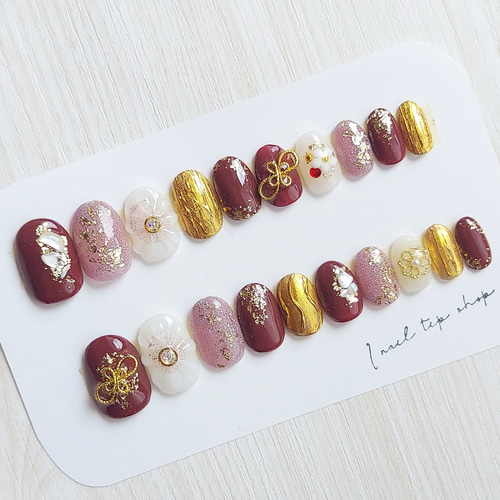 完成品ネイルチップ 全サイズ 20枚セット 全チップデザイン有り ネイル  