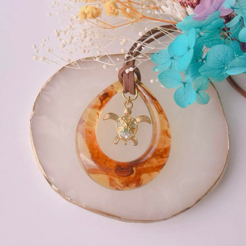 ニッキー様〜天然石 レジンネックレス 【トルネード】 【公式通販】