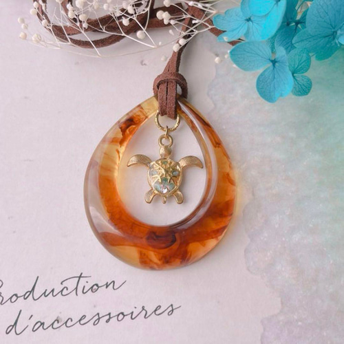 ぽん子　レジンネックレスNo.0512 ぽん子 レジンネックレスNo.0512 ぽん子 レジンネックレスNo.0512 ぽん