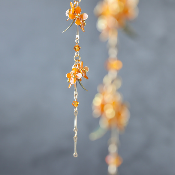 【秋限定】しだれ花 ―金木犀― | ピアス / イヤリング 5枚目の画像