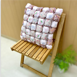 リバティ 225枚パッチワーククッションカバー 45×45cm グラデーション クッションカバー カンバディアパッチ 45×45cm （ クッション