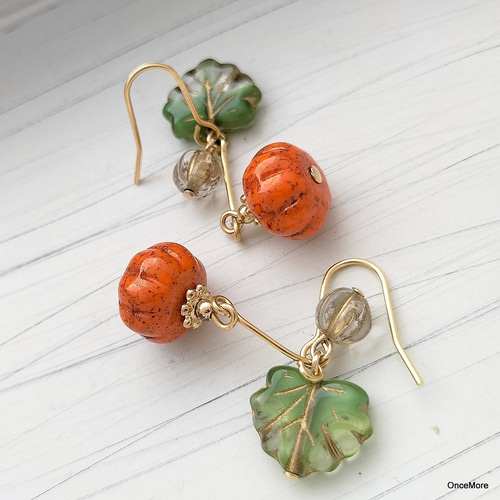 かぼちゃのピアスⅡ－A ピアス（フック・チェーン） OnceMore 通販