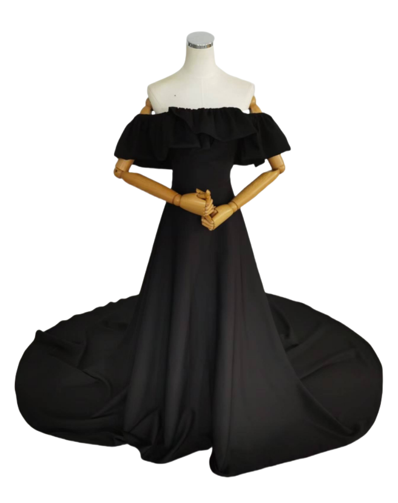 パーティードレス オフショルダー  編み上げ クレープ生地 マット生地 エレガント 二次会 29,243円