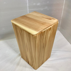 天然木　パープルハート材　折り畳みサイドテーブル　手造り　一点物 天然木 パープルハート材 折り畳みサイドテーブル 手造り 一点物