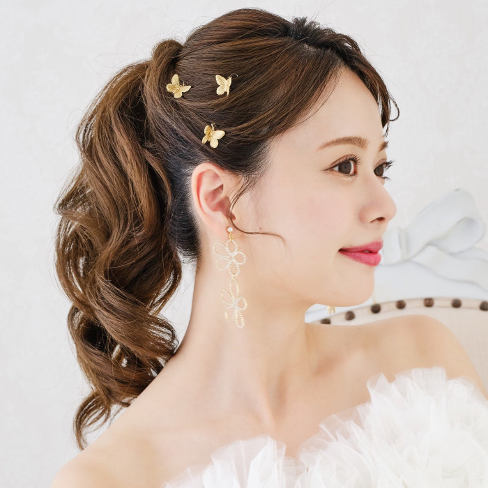 ANNAN WEDDING ヘアピン 蝶々ヘアピン ウェディング ANNAN WEDDING - メルカリ