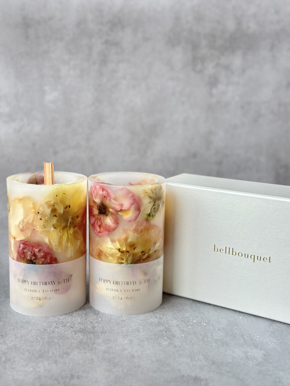 ブーケキャンドル Mサイズ2本 キャンドル・キャンドルホルダー