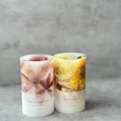 ブーケキャンドル Mサイズ2本 キャンドル・キャンドルホルダー