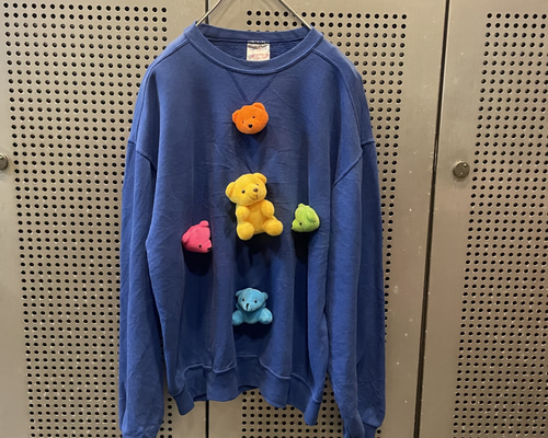 古着　ヴィンテージ　sweat スウェット　トレーナー　リメイク　カラフル　派手 古着 ヴィンテージ sweat スウェット トレーナー リメイク
