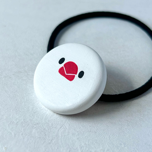 ヘアゴム】白文鳥 ヘアゴム withToRiMo 通販｜Creema(クリーマ) 18232889 