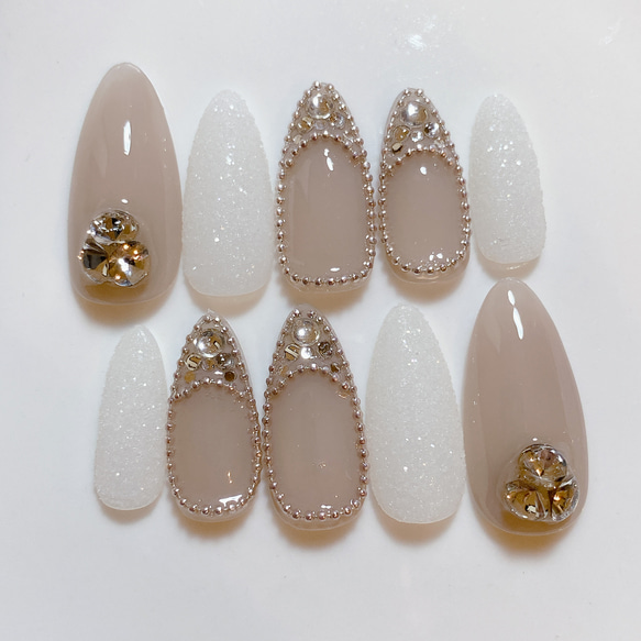 ネイル ネイルチップオーダー シュガーネイル ワンホン 韓国 ちゅるん