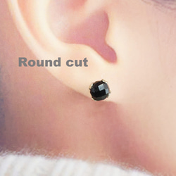 3点セット シンプルに輝く！オニキス＆ステンレス つけっぱなし ミニピアス バーピアス アレルギー対応 天然石 シルバー 11枚目の画像