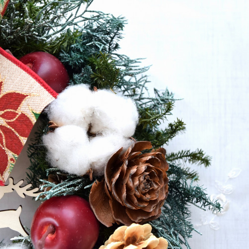 No168 おっきいリボンが超カワイイ❤︎クリスマスリース 2024 No168 おっきいリボンが超カワイイ❤︎クリスマスリース 2024