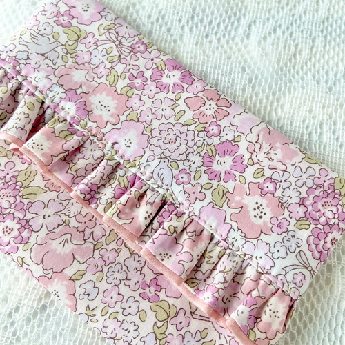 フリルティッシュカバー♡ハンドメイド　リバティ ☆フリルポケットティッシュケース＊リバティ・フリルポケット