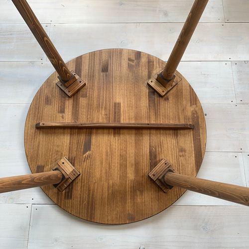 ラウンドテーブル 円形 100 110 120 高さ72cm オーク 無垢材 WHITE WOOD(ホワイトウッド) |  おしゃれな家具・インテリアの通販 大阪マルキン家具