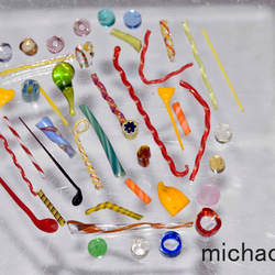 とんぼのトンボ玉 勝ち虫 ガラスのジュエリー ペンダントトップ