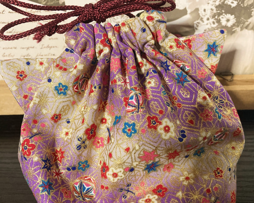 ハンドメイド 和柄の猫耳巾着袋 巾着袋 Handmade shop ふくむぎ 通販