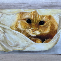 Curious Cat 好奇心旺盛な猫 色鉛筆画 (複製原画) 絵画 CMarts 通販