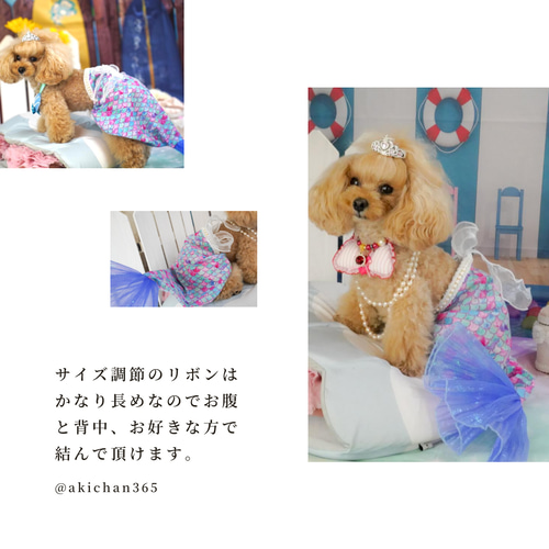 マーメイドドレス ※ドレスのみ【犬、人魚、コスプレ、ハロウィン 