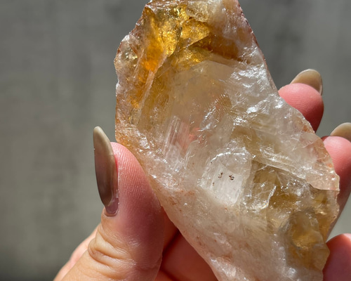 ブラジル産 シトリン 原石 ② 黄水晶 鉱物 天然石 その他インテリア