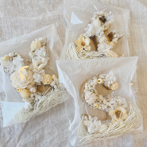 再販【ウエディングやバースデーフォトに】お花や木の実を