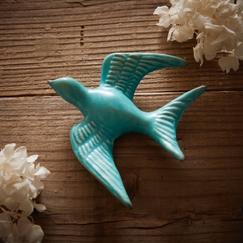 青い鳥 幸福 アンティーク アクセサリー 小物 ケース 陶器 陶器 幸せの青い鳥 爪楊枝入れなど・・1点物 | iichi 日々の