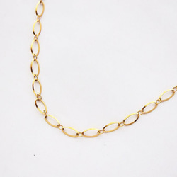 316L サージカルステンレス Ovalチェーン 切り売り 30cm 2枚目の画像