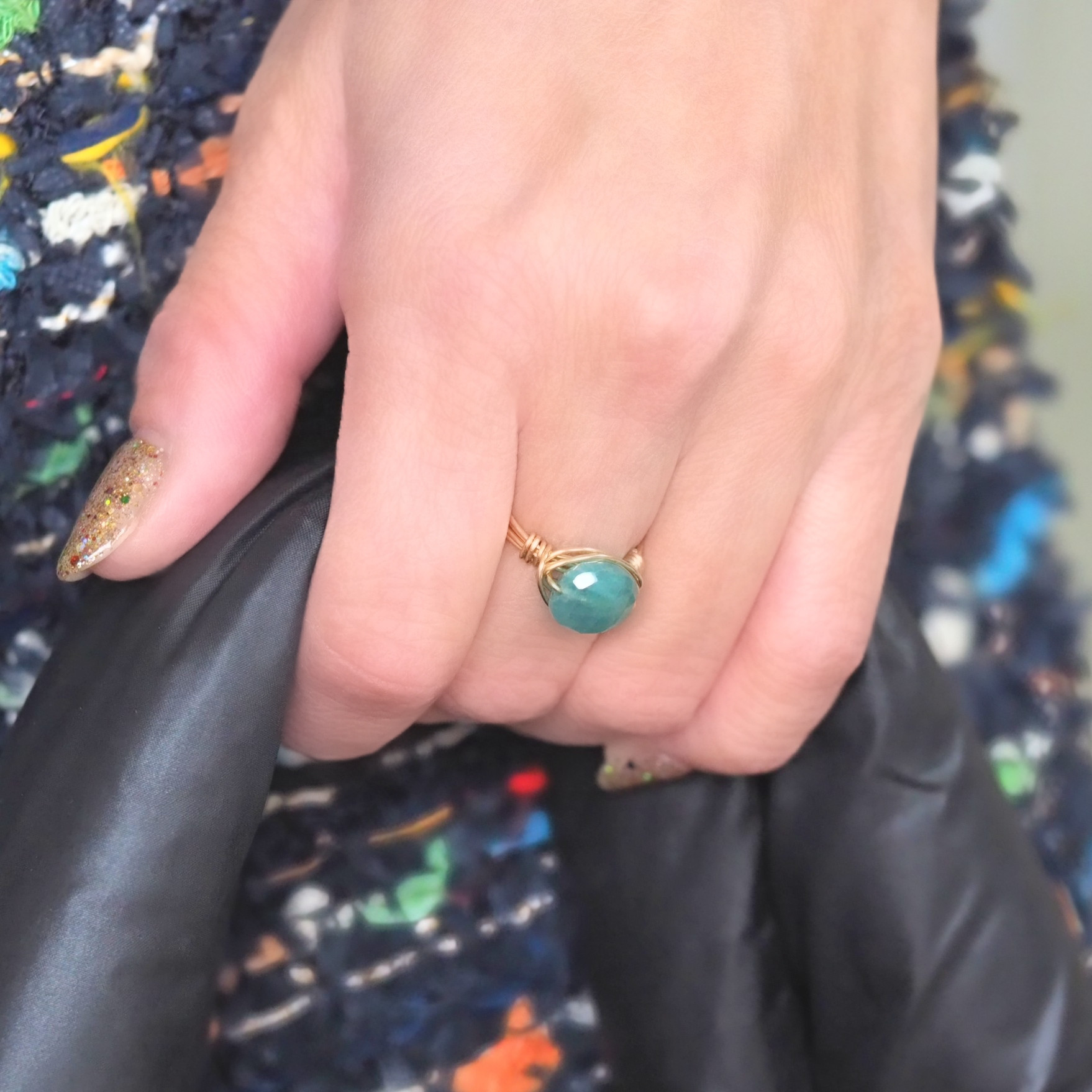 《グランディディエライトのワイヤーリング》