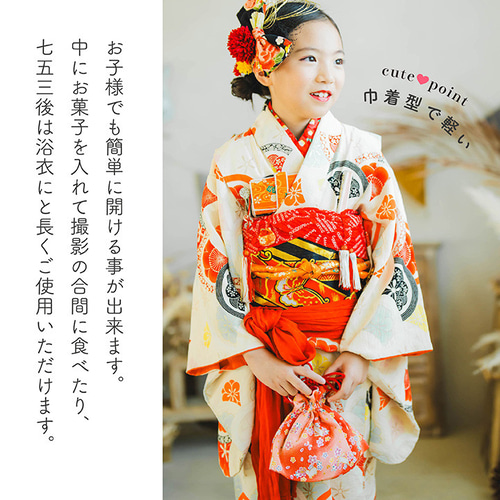 即納】七五三 巾着 ちりめん バッグ BAG 小花 うさぎ 桜 さくら柄